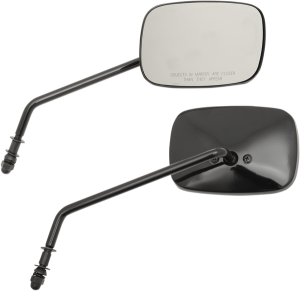 Oem-style Rectangular Mirrors Gloss-black, 1, nordicamoto.ro