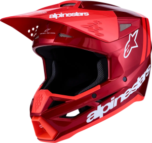Casca Alpinestars SM3 Radium Rosu/Alb, nordicamoto.ro