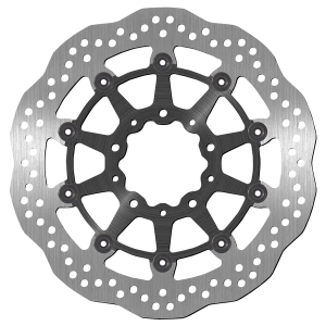 Brake Rotor Round Black, Silver