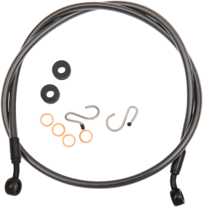 Braided Front Brake Line Black Pearl Standard, 1, nordicamoto.ro