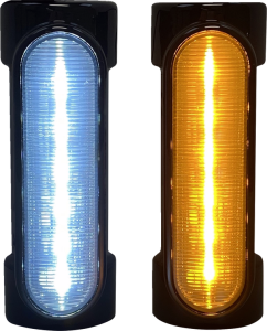 Dynamic Amber/white Engine Guard Leds/universal Black, 1, nordicamoto.ro
