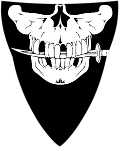 Stretch Skull Half-face Mask Black