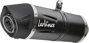 Tobă de eșapament LeoVince LV One Evo Black Edition Slip-On pentru KTM 390 Adventure (2020-2024), nordicamoto.ro