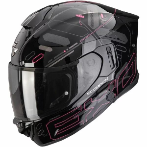 Casca integrala SCORPION EXO-530 AIR FOND S Negru/Roz, 4, nordicamoto.ro