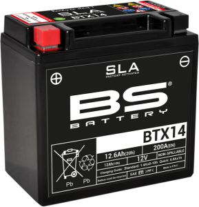 Sla Factory- Activated Agm Maintenance-free Battery Black