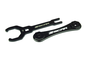 Fork Cap Wrench Anodized, Black, Silver