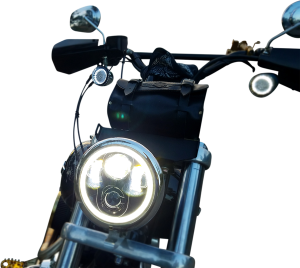 Headlight Pg 5.75 Halo C Chrome