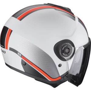 Cască SCORPION EXO CITY II VEL L cu vizieră deschisă/tip jiclor, gri mat/roșu, 3, nordicamoto.ro