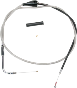 Stainless Braided Idle Cable Silver