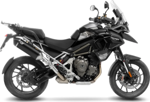 Tobă de eșapament LeoVince LV-14 Black Edition Slip-On pentru Triumph Tiger 1200, 2, nordicamoto.ro