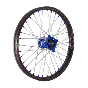 Elite Mx-en Wheel, Silver Spokes Black, Blue