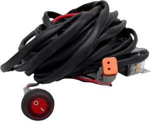 Round Lighted On/ Off Switch Wiring Harness, 1, nordicamoto.ro
