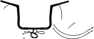 Plug & Play Ez Install 1-1/4(r) Flat Top Handlebar Kit Black, 3, nordicamoto.ro