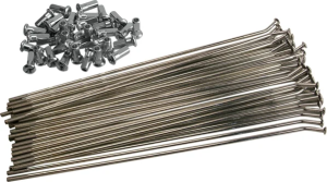 Set de spițe din oțel acoperit MOOSE RACING, argintiu, acoperit, cromat, 1, nordicamoto.ro