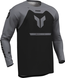 Youth Ridemode Menace Jersey Gray, Black, 2, nordicamoto.ro