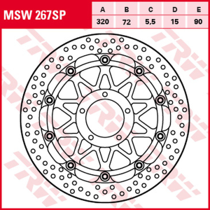 Brake Rotor Sp Race High-performance Front Black