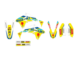 Replica Team Graphic Kits With Seat Covers Blue, Red, Yellow, 3, nordicamoto.ro