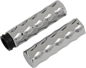 Billet Hex Grips Silver