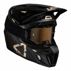 Casca Leatt 9.5 Carbon V25 Black/Gold + Ochelari