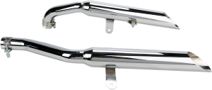 Complete Slip-on Muffler For Metric Cruisers Chrome