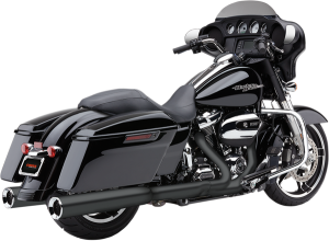 Powr-flo Slip-on Mufflers Black, 1, nordicamoto.ro