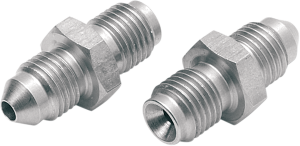 Brake Line Fitting Silver, Stainless Steel