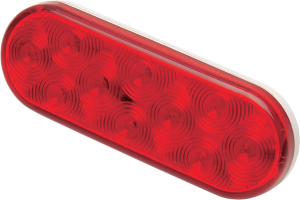 Oval Led Trailer Light Red