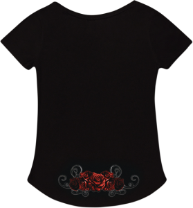 Women's Red Catrina T-shirt Black M, 4, nordicamoto.ro
