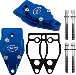 Billet Head Breather Blue Anodized 