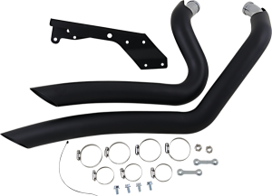 Big Radius 2:2 Exhaust System Black 