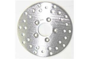 Round D-series Scooter Brake Rotor Silver, Stainless Steel, 1, nordicamoto.ro