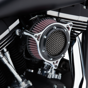 Rpt Air Cleaner Kit Black, Silver