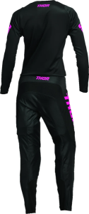 Tricou Dama Thor Sector Minimal Black/Fluo Pink L, 5, nordicamoto.ro