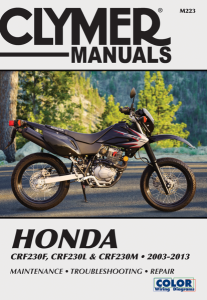 Motorcycle Repair Manual