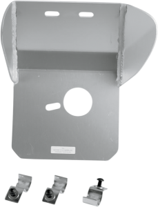 MOOSE RACING Placă de protecție din aluminiu, argintie 