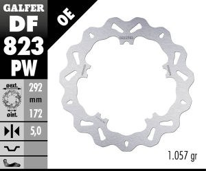 Wave® Brake Rotor Silver, 1, nordicamoto.ro