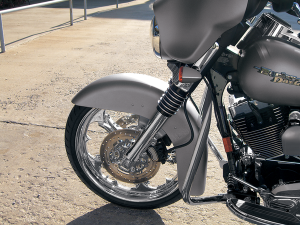 Billet Fork Leg Bells Black, Silver