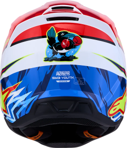 Casca Copii Alpinestars SM3 Falcon Rosu/Alb/Albastru S, 5, nordicamoto.ro