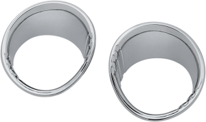 Tri-line Fuel And Voltage Gauge Bezels Chrome, 1, nordicamoto.ro