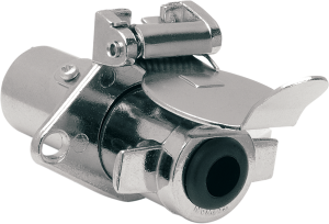 Five-pin Male/female Connector Chrome, 1, nordicamoto.ro