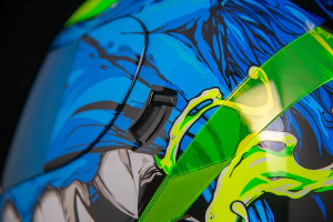 Casca Icon Airform™ Manik'R Black/Blue/Fluorescent Green/White M, 4, nordicamoto.ro