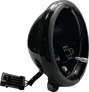 Headlight Bucket With Wire Adapter Black, Gloss, 2, nordicamoto.ro