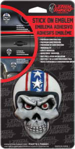 Emblem Retro Biker Skull