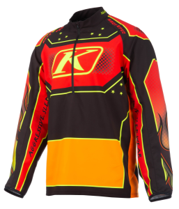 Pulover Klim Revolt Aggressive Sled Wear 1/4 Zip Throwback Flames