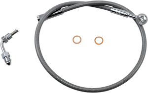 Xr Upper Brake Line With Adapter Silver, Chrome, Polished Standard, 2, nordicamoto.ro