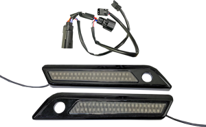 Saddlebag Latch Dual Color Accent Lights Amber, Red