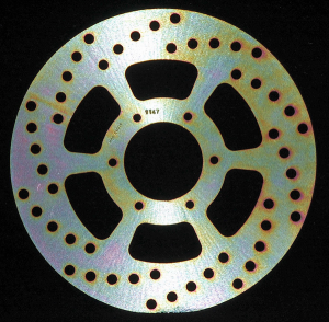 Round Hpsr Solid Brake Rotor Silver, Stainless Steel, Zinc, 1, nordicamoto.ro