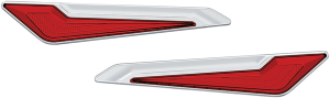 Omni Led Side Saddlebag Inserts Orange, Red, 3, nordicamoto.ro