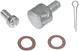 Carburetor Throttle Lever Wire Block Kit Silver