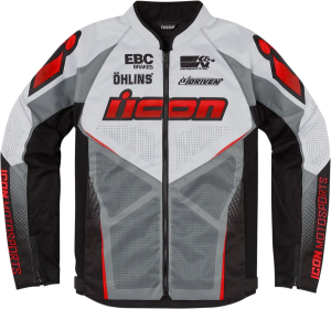 Geaca Textila Icon Hooligan Ultrabolt Black/Gray/Red